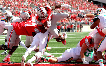 Ohio State football fights through offensive struggles in 38-0 win over Hawaii