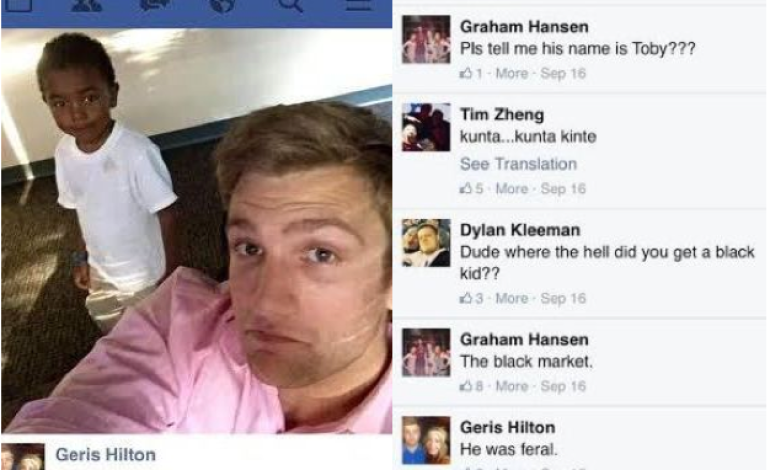 ﻿ Just look at the racist comments made about a black child by these whites