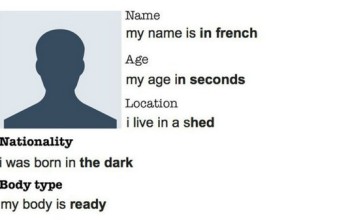 This is what happens when you use Google Autocomplete to fill out your dating profile
