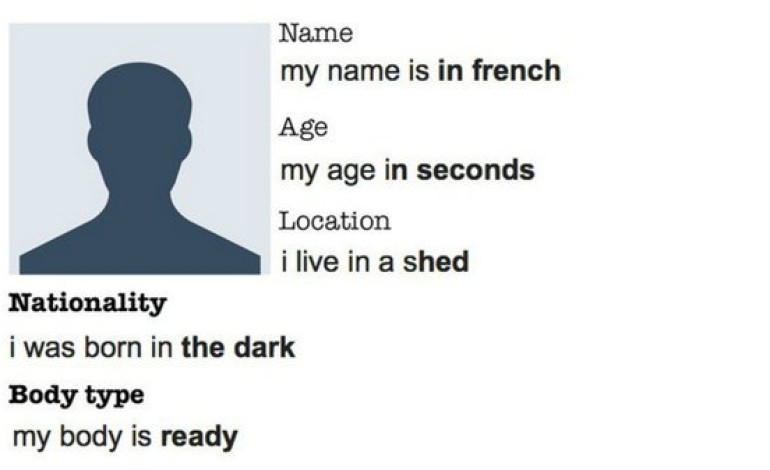 This is what happens when you use Google Autocomplete to fill out your dating profile