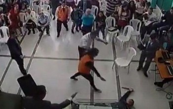 Man Tries To Stab Pastor Inside Church, Gets Overcome By Spirit and Falls Down