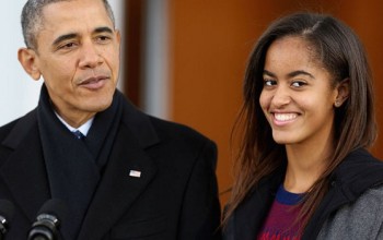 Awww...Obama Says He'll Cry If He Speak At Daughter Malia's Graduation
