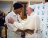 Photos: Former Brazilian footballer Ronaldinho meets Pope Francis