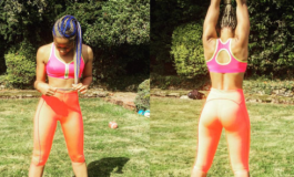 See How Kanu Nwankwo’s Wife shows Off Her Slim Bu tt During Work Out