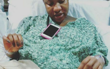 Photo of Tonto Dikeh in the Labor room