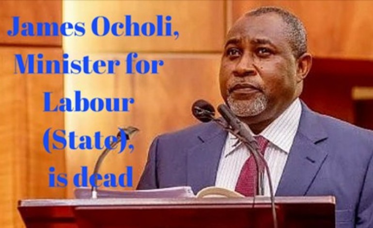 BREAKING: Minister of Labour (State), James Ocholi Is Dead