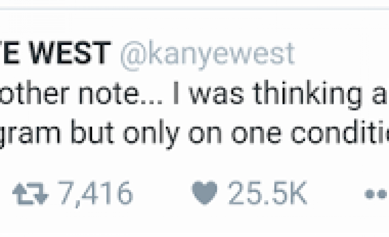 Lol. Kanye West will only join Instagram on one condition
