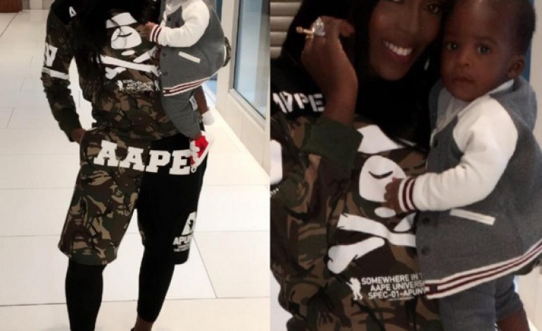 Tiwa Savage Steps Out Looking Super Cute With Her Son