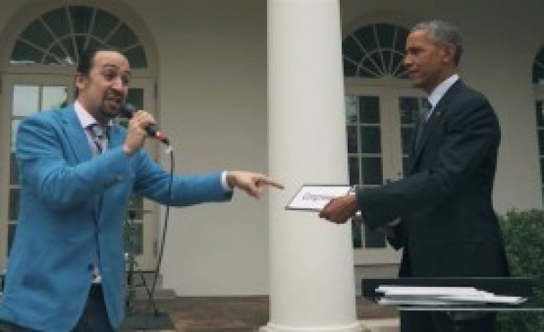 Hamilton’s Lin-Manuel Miranda Freestyles at Obama’s Command (Watch)
