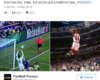 Twitter users come for Cristiano Ronaldo after his 'slam-dunk' basket-ball like goal last night