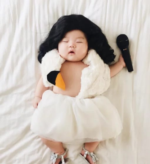 see what this mother did to her sleeping baby