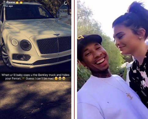 Kylie Jenner buys Boyfriend Tyga a brand new Bentley
