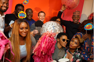Mark Zuckerberg Parties With Nigerian Celebrities (Photos)
