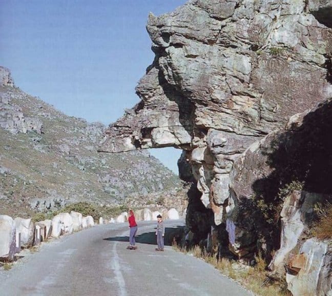 rock over the road