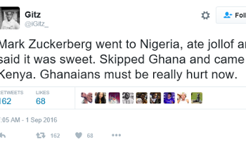 Ghanaians react to Kenyans making fun of them due to Mark Zuckerberg's lack of visit to Ghana