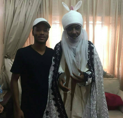 Photo of Emir of Kano with one of his sons