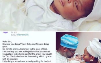 Awwww! This lady’s testimony would make you melt and trust God more