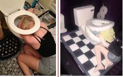 Weird! See the ‘toilet’ inspired cake a mother got her daughter as she turned 18 (photos)