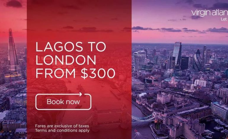 Virgin Atlantic Independence Day Sale – Fly Lagos to London from $300