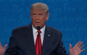 Trump's debate mic appeared to cut off during health care answer